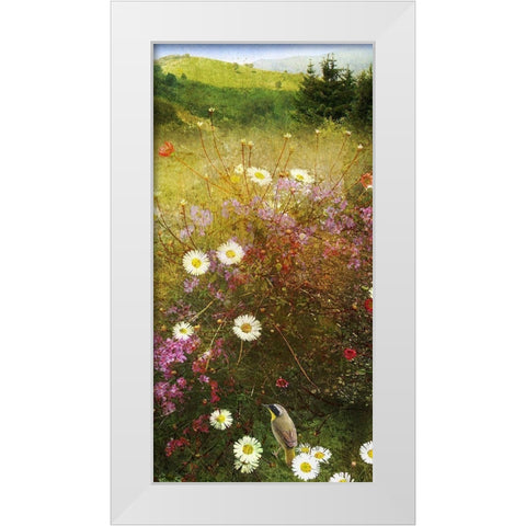 In the Meadow II White Modern Wood Framed Art Print by Vest, Chris