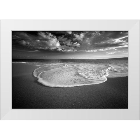 Sea of Serenity White Modern Wood Framed Art Print by Frates, Dennis