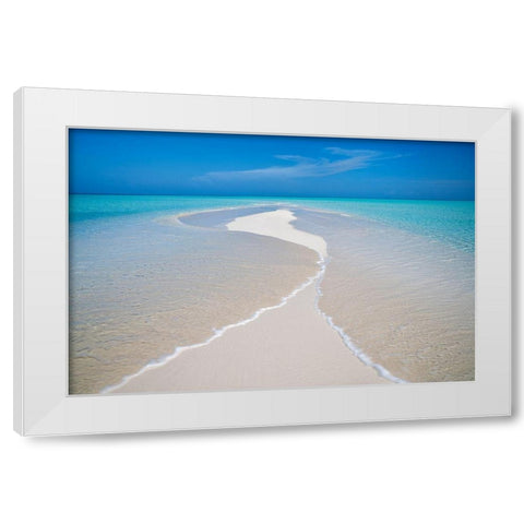 Oceans Meet White Modern Wood Framed Art Print by Frates, Dennis