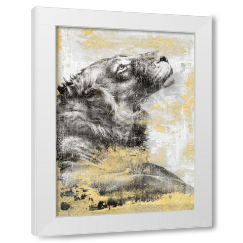 Majesty White Modern Wood Framed Art Print by Peregojina, Dina