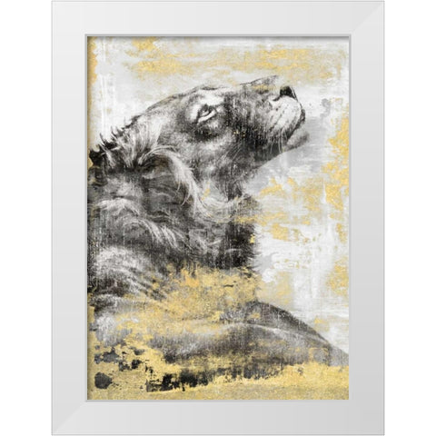 Majesty White Modern Wood Framed Art Print by Peregojina, Dina