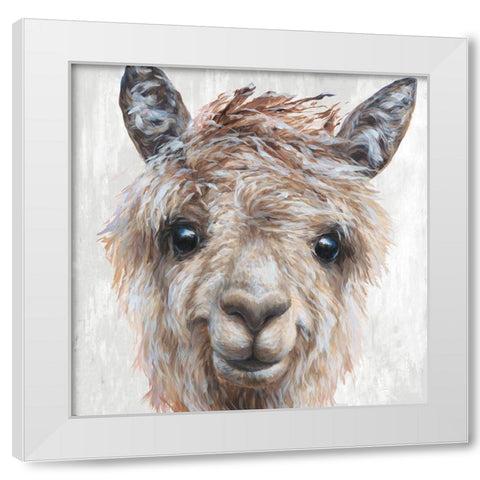 Alpaca II White Modern Wood Framed Art Print by Perejogina, Dina