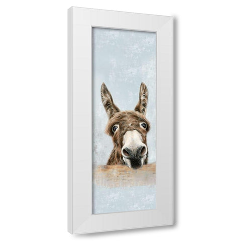 The DonkeysÂ  White Modern Wood Framed Art Print by Perejopgina, Dina