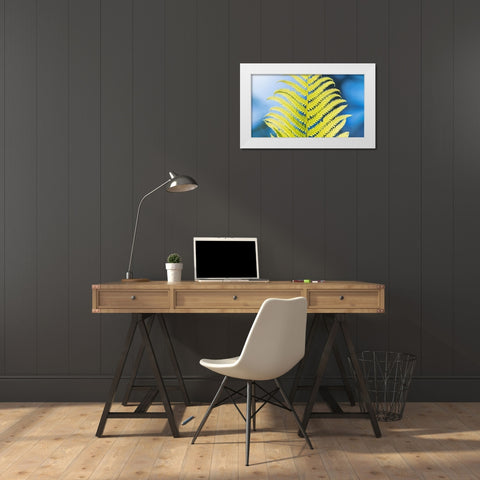 Poise White Modern Wood Framed Art Print by Kirshner, Dmitry