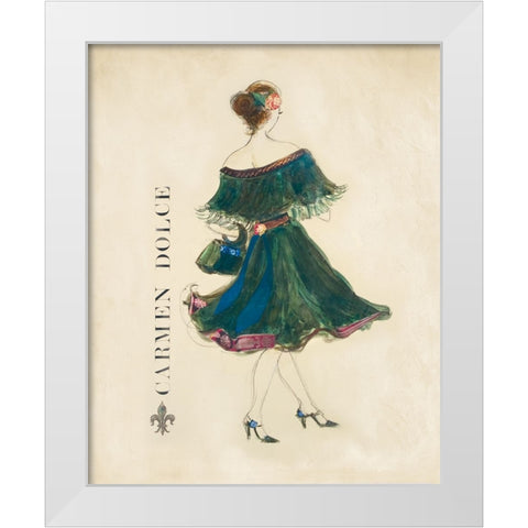 Galmour Collection White Modern Wood Framed Art Print by Dolce, Cameron