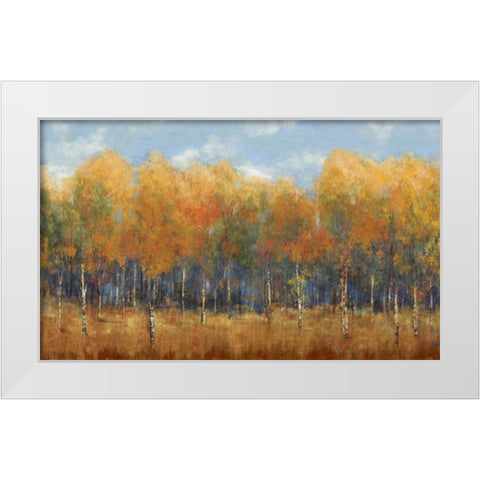 Violet Landscape White Modern Wood Framed Art Print by Dolce, Carmen