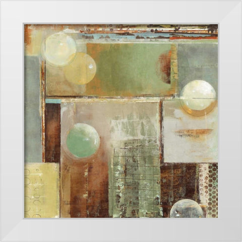 Ice and Bubbles II White Modern Wood Framed Art Print by Dolce, Carmen