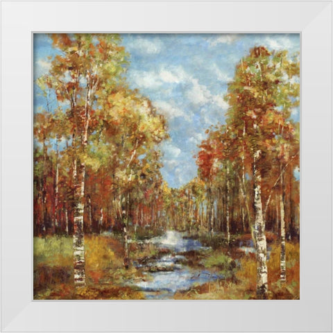 The Clearing White Modern Wood Framed Art Print by Dolce, Carmen