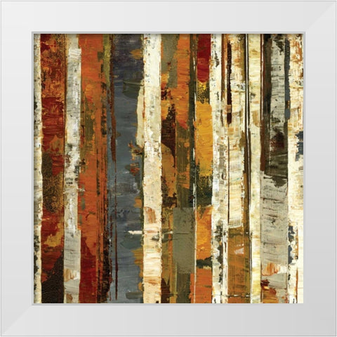 Red Amber I White Modern Wood Framed Art Print by Dolce, Carmen