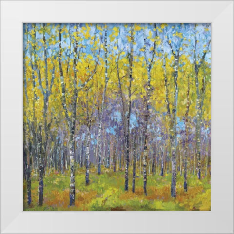 A Spring Day White Modern Wood Framed Art Print by Dolce, Carmen