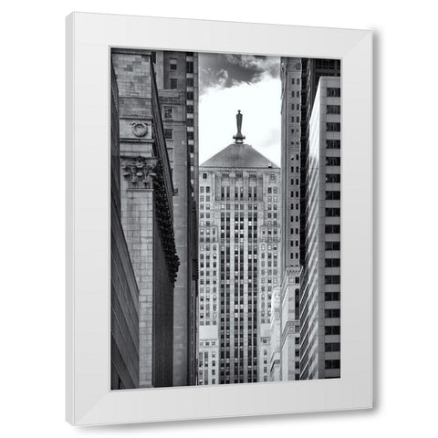 Chicago La Selle White Modern Wood Framed Art Print by Stein, Daniel