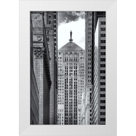 Chicago La Selle White Modern Wood Framed Art Print by Stein, Daniel