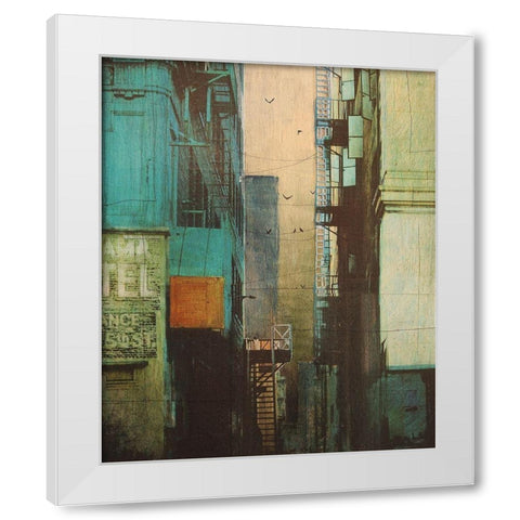Escape Route White Modern Wood Framed Art Print by Brizzi, Elisabeth