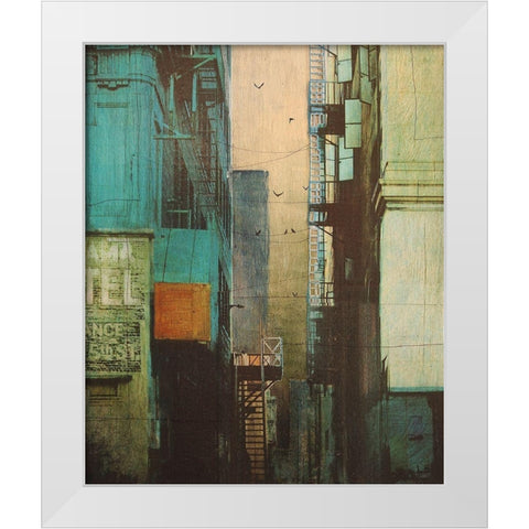 Escape Route White Modern Wood Framed Art Print by Brizzi, Elisabeth
