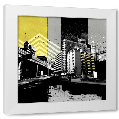 Triptych II White Modern Wood Framed Art Print by Brizzi, Elizabeth