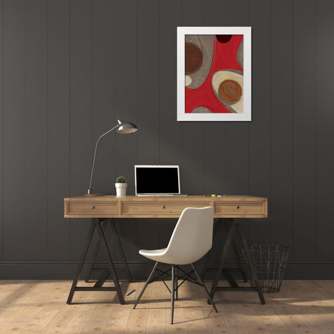 Evolution III White Modern Wood Framed Art Print by Varrasso, Enrico