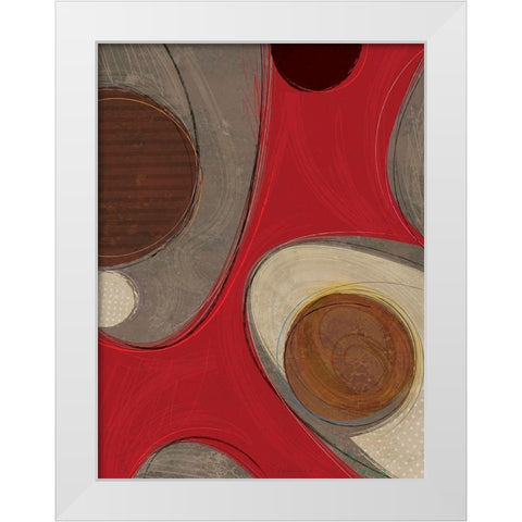 Evolution III White Modern Wood Framed Art Print by Varrasso, Enrico