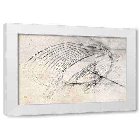 Traipse II White Modern Wood Framed Art Print by Varrasso, Enrico