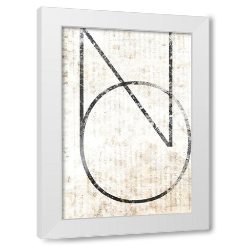 NO White Modern Wood Framed Art Print by Varrasso , Enrico