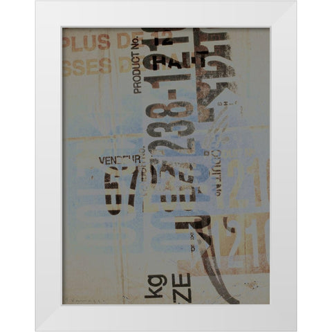 Greek to Me VIII White Modern Wood Framed Art Print by Varrasso, Enrico
