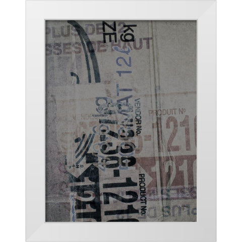 Greek to me XX White Modern Wood Framed Art Print by Varrasso, Enrico