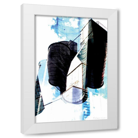 Sillo IX White Modern Wood Framed Art Print by Varrasso, Enrico