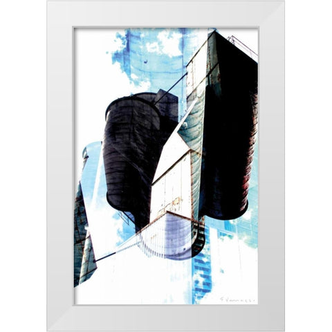 Sillo IX White Modern Wood Framed Art Print by Varrasso, Enrico