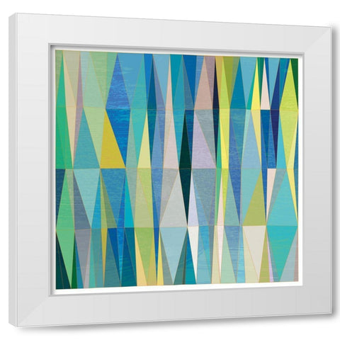 Summer Ice I White Modern Wood Framed Art Print by Varrasso, Enrico