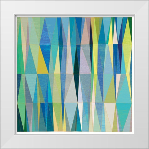 Summer Ice I White Modern Wood Framed Art Print by Varrasso, Enrico