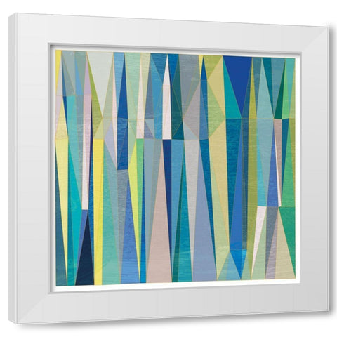 Summer Ice II White Modern Wood Framed Art Print by Varrasso, Enrico