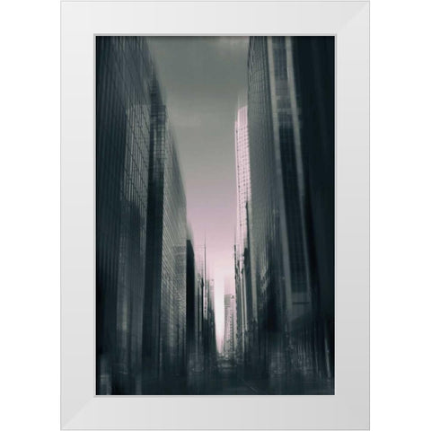New York Noir White Modern Wood Framed Art Print by Jenney, Jessica