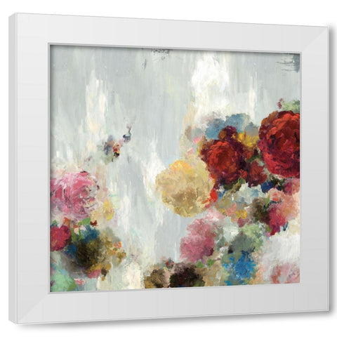 September II White Modern Wood Framed Art Print by Ella K.