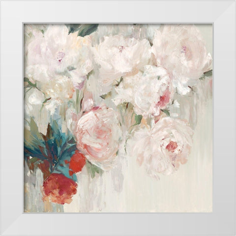 Big Bouquette II White Modern Wood Framed Art Print by Ella K