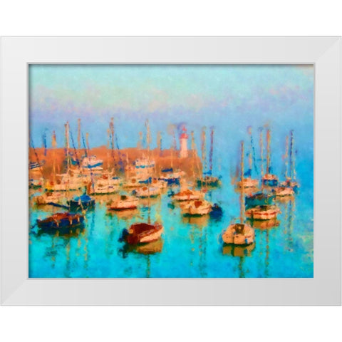 Brithar White Modern Wood Framed Art Print by Shafer, E.M.