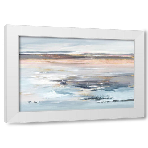 Beyond the Sea White Modern Wood Framed Art Print by Lera