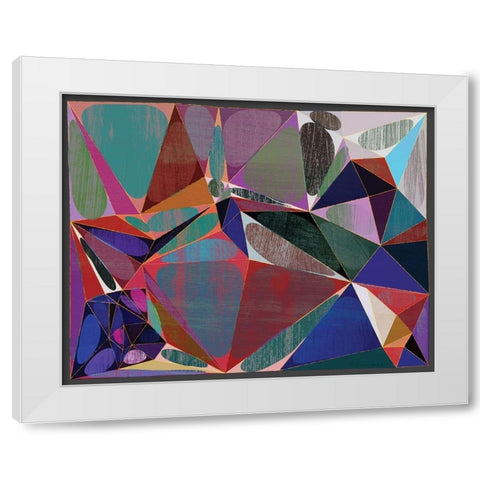 Starry Autumn White Modern Wood Framed Art Print by Varrasso, Enrico