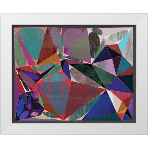 Starry Autumn White Modern Wood Framed Art Print by Varrasso, Enrico