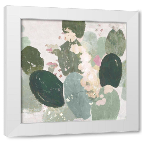Tender Orchid III  White Modern Wood Framed Art Print by Evelia