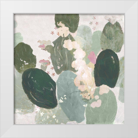 Tender Orchid III  White Modern Wood Framed Art Print by Evelia
