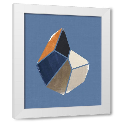 Moon Crystal I White Modern Wood Framed Art Print by Leonard, Sarah