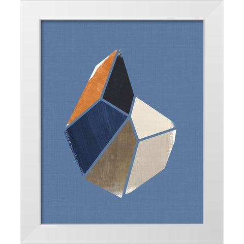 Moon Crystal I White Modern Wood Framed Art Print by Leonard, Sarah