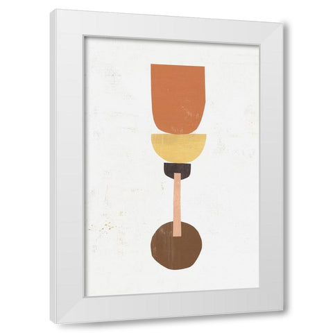 Magnitude of Balance II White Modern Wood Framed Art Print by Leonard, Sarah