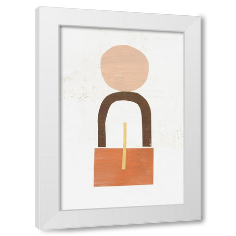 Magnitude of Balance III White Modern Wood Framed Art Print by Leonard, Sarah