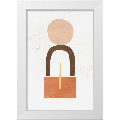 Magnitude of Balance III White Modern Wood Framed Art Print by Leonard, Sarah