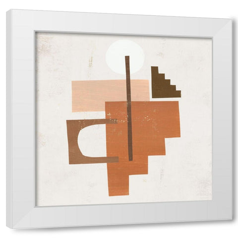 Emphasis I White Modern Wood Framed Art Print by Leonard, Sarah