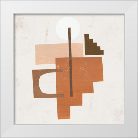 Emphasis I White Modern Wood Framed Art Print by Leonard, Sarah