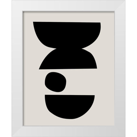 Framed MovementÂ  White Modern Wood Framed Art Print by Leonard, Sarah