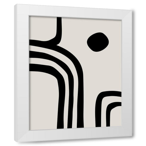 Detour IÂ  White Modern Wood Framed Art Print by Leonard, Sarah
