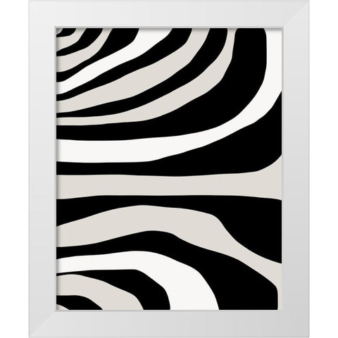 Painted Memory  White Modern Wood Framed Art Print by Leonard, Sarah