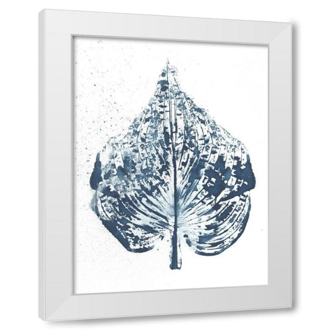 Beginning in Blue VIII White Modern Wood Framed Art Print by Evans, Amy